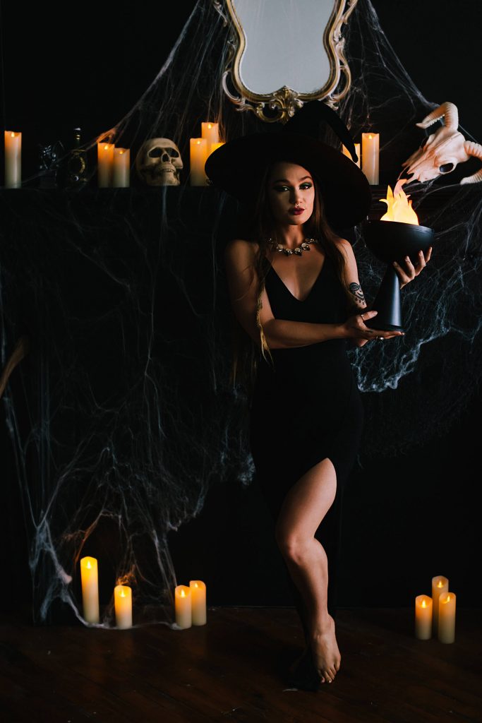 Dark Beauty Witch Themed Photo Shoot (1)
